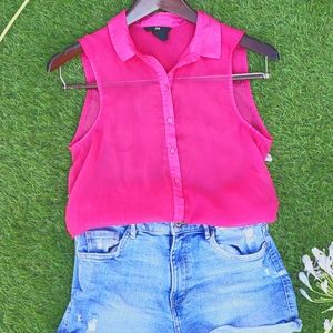 Hot pink top